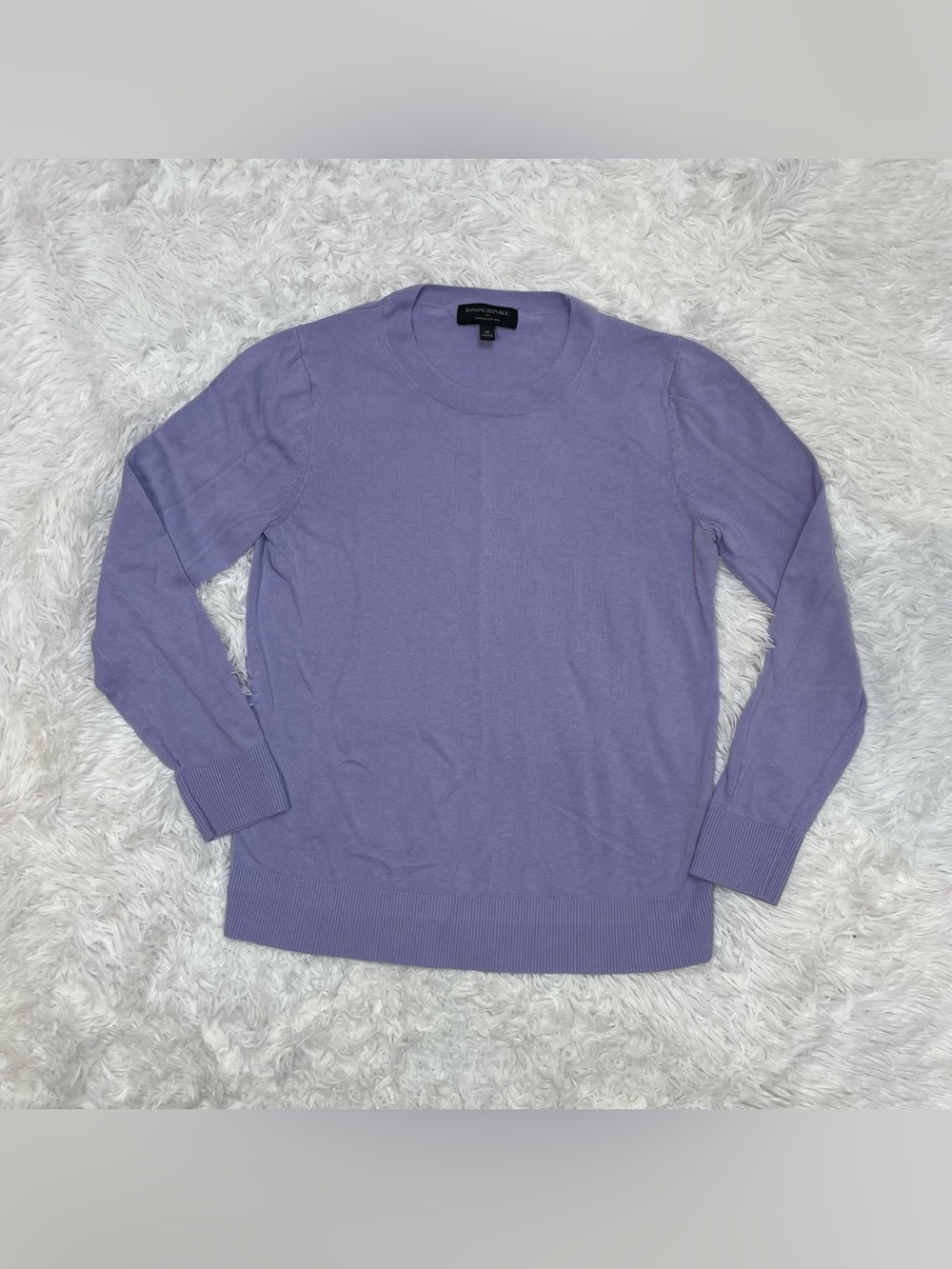 Banana Republic Forever Sweater Women’s Size M Medium Lavender Purple Crew Neck